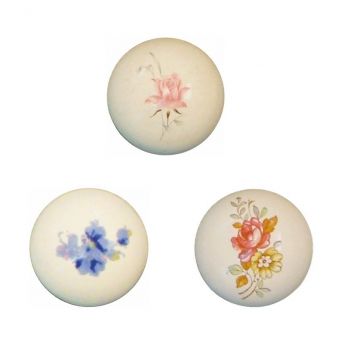 Casquete ceramica floreado (a pedido)