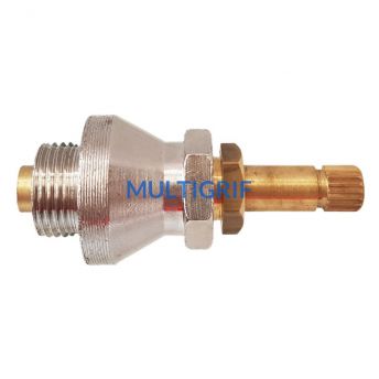 Cabezal tipo Roca mesada cromo estria gruesa